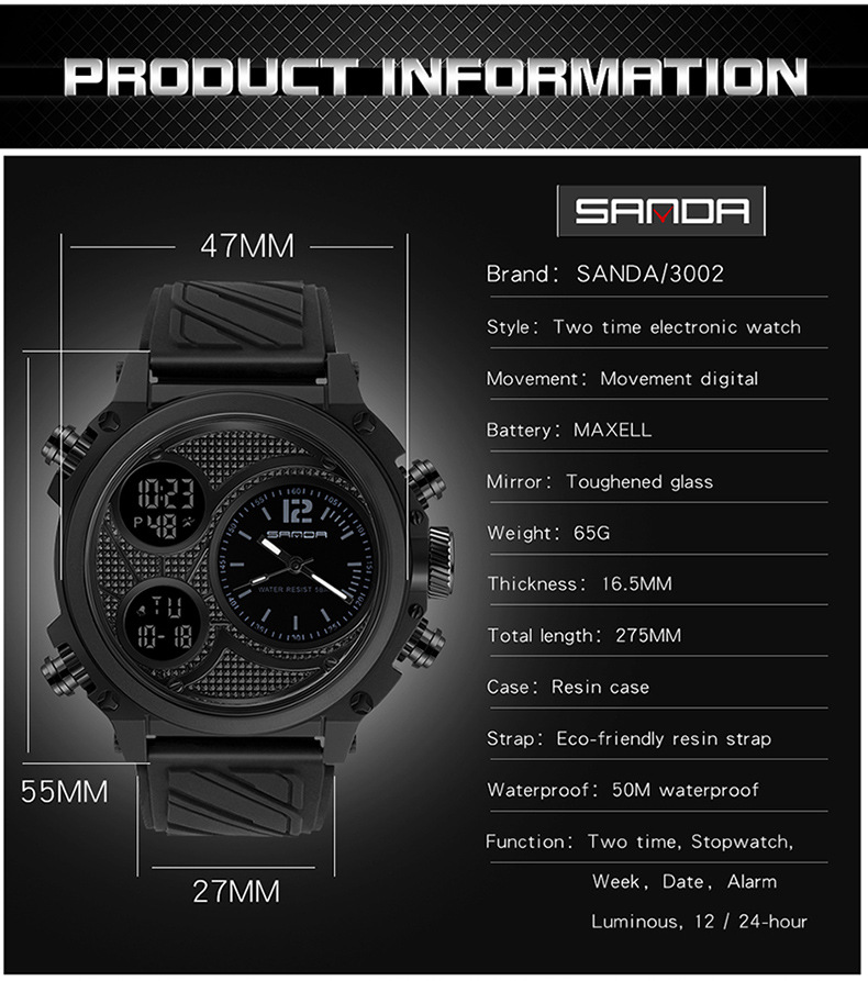 Sanda Dual - Time watch